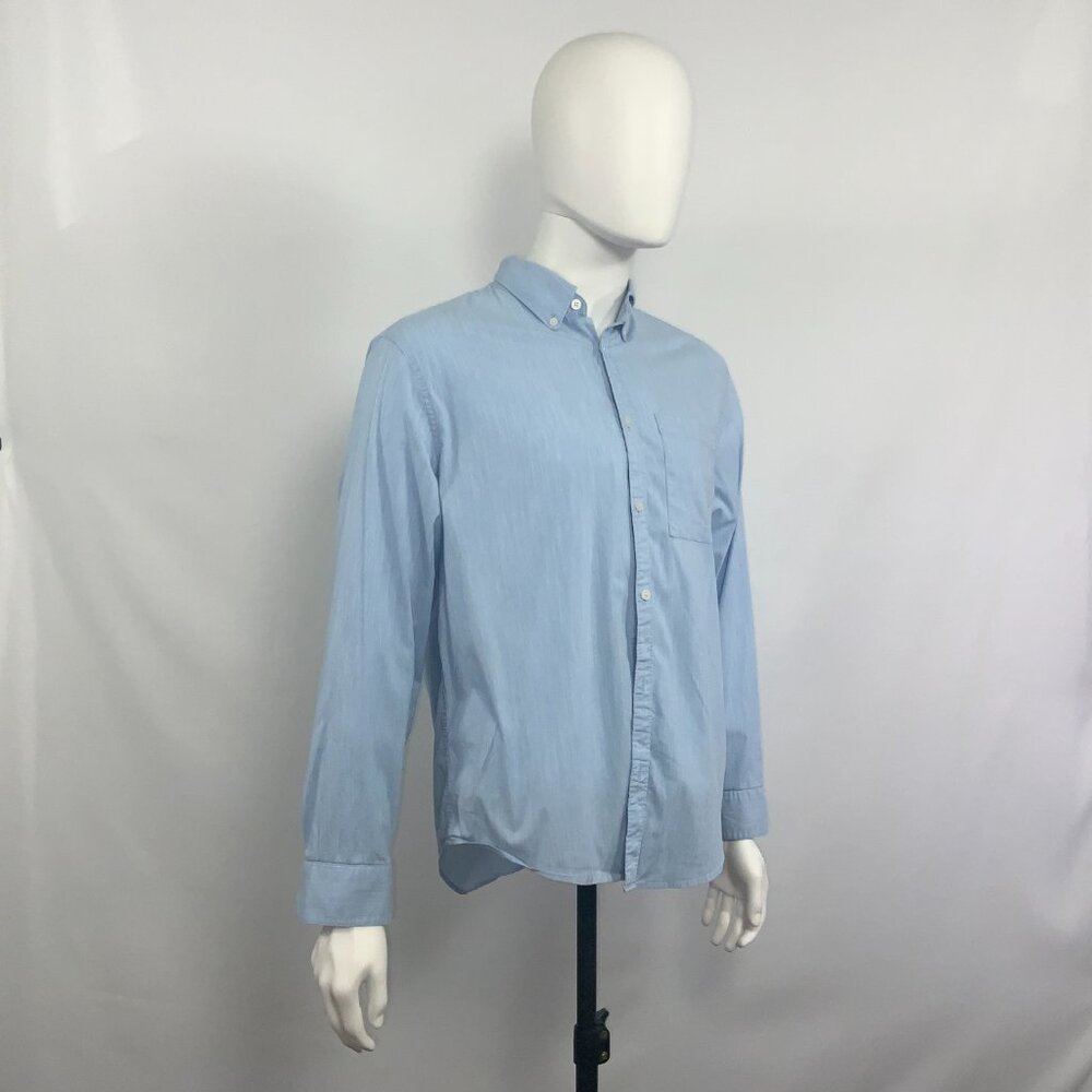 Calvin Klein Men Shirt Long Sleeve Blue Size L  [MT32] - Picture 3 of 11